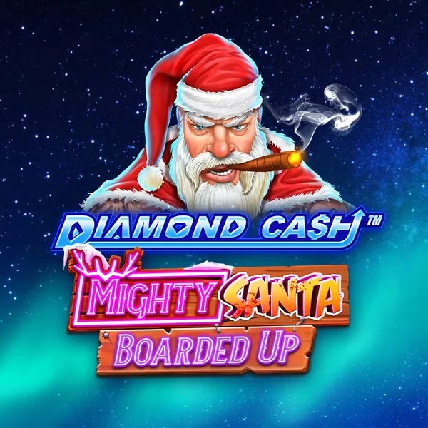 Diamond Cash Mighty Santa Boarded Up online game logo by Greentube on lizarocasino.pt