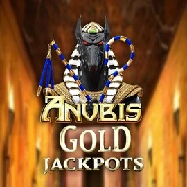 Anubis Gold Jackpots slot logo by Inspired Gaming at Lizaro Casino