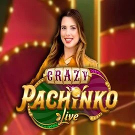 Crazy Pachinko slot logo by Evolution at Lizaro Casino