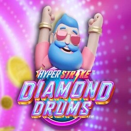 Hyper Strike Diamond Drums logo by Gameburger Studios at Lizaro Casino