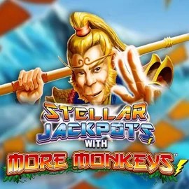 Play the Stellar Jackpots with More Monkeys slot by Lightning Box Game on Lizaro Casino